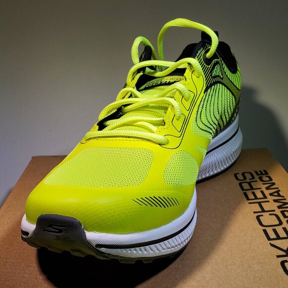 VINTAGE MENS SKECHERS GO RUN PERFORMANCE 220035/YEL (YELLOW) RUNNING SHOES..SZ10 main image 5